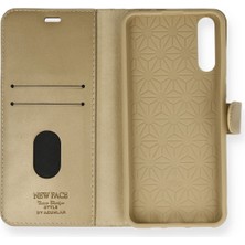 Newface Huawei P Smart S Kılıf Trend S Plus Kapaklı Kılıf - Gold