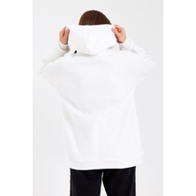 3 Iplik Oversize Kapşonlu Sweatshirt