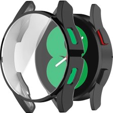 Basias Samsung Galaxy Watch 4 Classic (42MM) 360 Derece Full Uyumlu Önü Açık Silikon Kasa Koruyucu