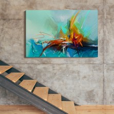 Aydın Ticaret Çağdaş Sanat Soyut Yağlıboya Görünüm Dekoratif Tablo  ( Üç Parça )