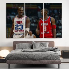 Dünyatablo Michael Jordan ve Kobe Bryant Kanvas Tablo ( Tek Parça )
