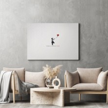 Dünyatablo Banksy Kırmızı Balonlu Kızın'ın Her Zaman Umut Vardır Yazılı Tablosu  ( Tek Parça  )