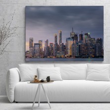 Dünyatablo Kanada Toronto Manzarası Kanvas Tablo ( Tek Parça   )