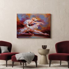 Aydın Ticaret Balerin Kadın Yağlıboya Görünümlü Kanvas Tablo, Sanat Evi Dedoru ( Tek Parça  )