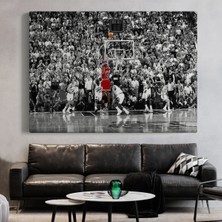 Dünyatablo Michael Jordan Maç Sonu Şutu Kanvas Tablo, Chicago Bulls Nba ( Üç Parça   )