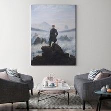 Dünyatablo Caspar David Friedrich'in Sis Denizinin Üstündeki Gezgin Isimli Eseri Kanvas Tablo
