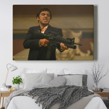 Aydın Ticaret Scarface Alpacino Italyan Mafya Kanvas Tablo ( Üç Parça )