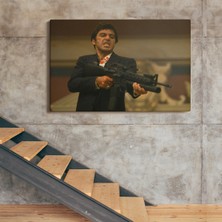 Aydın Ticaret Scarface Alpacino Italyan Mafya Kanvas Tablo ( Üç Parça )