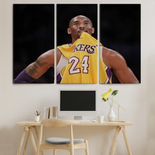 Dünyatablo Kobe Bryant Kanvas Tablo ( Üç Parça )