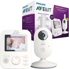 Philips Avent SCD833/26 Video Bebek Telsizi 2,7 Inç Renkli Ekran, Beyaz/gri, 1 Adet