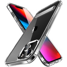 Canpay Apple iPhone 14 Uyumlu Kılıf Standlı Kapak, Şeffaf Sararmaz, Transparent Case, Original Licensed