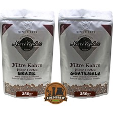 Nuri Toplar Filtre Kahveleri Brazil ve Guatemala Yöresel Paket 2X250 gr