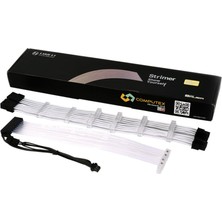 Lian Li Strimer 8 pin RGB Optik Kablo ( 8 + 6 + 2 Pin PCI-e Uzatma Kablosu)