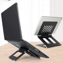 Buffer Buffer®  Ayarlanabilir Metal Dizüstü Destek Tabanı Katlanabilir Taşınabilir Laptop Sehpası Yükseltici Stand