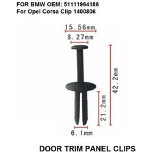 Moda Garage Opel Meriva A-B Tampon Klipsi 51111964186 100 Adet