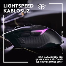 Logitech G G502 X Plus Kablosuz HERO 25K Sensörlü RGB Aydınlatmalı Oyuncu Mouse - Siyah