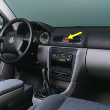 After Skoda Octavia A4 2001-2009 Dörtlü Flaşör Kırmızı Üçgen Ikaz Düğmesi Tuşu Butonu 1U0953235B