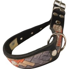 Balkonda Köpek boyun tasması siyah deri kalınlık:4mm genişlik:3,5cm boyun ölçüsü:13-24cm ayarlamalı dog collar T5-24XXS