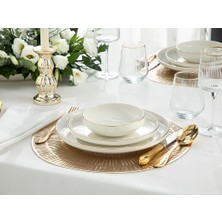 English Home Torino Porselen 15CM-27CM-21CM Yemek Takımı 18 Parça Gold