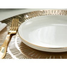 English Home Torino Porselen 15CM-27CM-21CM Yemek Takımı 18 Parça Gold