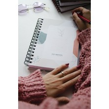 Co Notes  A5 Süresiz Planlayıcı Tarihsiz Ajanda Çiçek Desenli
