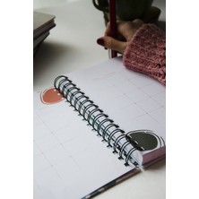 Co Notes  A5 Süresiz Planlayıcı Tarihsiz Ajanda Çiçek Desenli