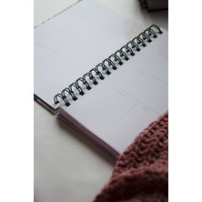 Co Notes  A5 Süresiz Planlayıcı Tarihsiz Ajanda Çiçek Desenli