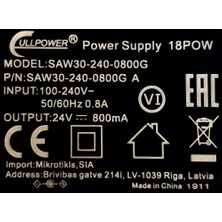 Cullpower 18POW 24V 0.8A Adaptör - SAW30-240-0800G