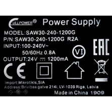 Cullpower 24V 1.2A Adaptör - SAW30-240- 1200G