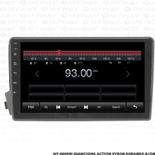 Myway Ssangyong Actyon Android Carplay Multimedya Navigasyon Ekran Teyp 8GB+128GB