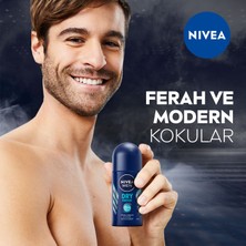 NIVEA Men Erkek Roll On Deodorant Dry Fresh 50ml, Ter ve Ter Kokusuna Karşı 48 Saat Çift Etkili Anti-perspirant