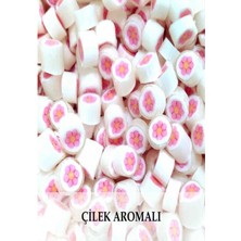 Şekerci Yaşar Pembe Çiçek Desenli Lolly Şeker 500 gr