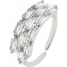 Merano Design 3 Sıra Baget Taşlı Yüzük