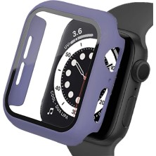 Binano Apple Watch 41MM Sense Kasa ve Ekran Koruyucu Lila