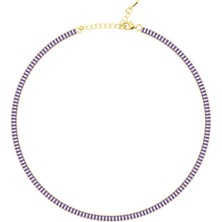 Merano Design 4mm Mor Baget Choker