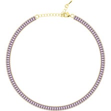 Merano Design 5mm Mor Baget Choker