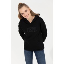 U.S. Polo Assn. Kadın Siyah Sweatshirt 50256249-VR046