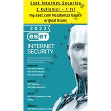 Eset 2 Kullanıcı - 1 Yıl - Internet Security