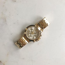 Oqqo Dione Beyaz Kadran Gold Kordon Kadın Saat