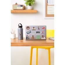 Kt Grup Ofis Temalı Laptop Notebook Tablet Sticker Set 7 Uyumlu