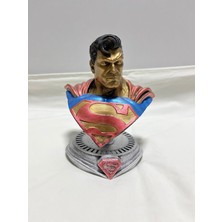 Atlas Hediye Dc Superman Dekoratif Biblo Büst Figür Heykel