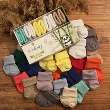 Novibaby 5'li Bambu Yenidoğan Bebek Çorabı I Coral I 0-6 Ay
