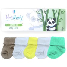 Novibaby 5'li Bambu Yenidoğan Bebek Çorabı I Summer I 0-6 Ay