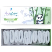 Novibaby 5'li Bambu Yenidoğan Bebek Çorabı I Snow White I 0-6 Ay