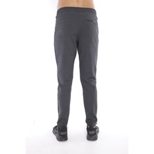 Escetic Erkek Spor Siyah Diagonel Kumaş Eşofman Altı - B1082