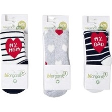 Bibaby Biorganic Mom And Dad Havlu Külotlu Çorap 68418 Lacivert