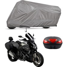 Teksin Ducati Diavel Strada Arka Çanta Uyumlu Motosiklet Brandası Motor Brandası (A+ Kalite)