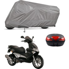 Teksin Gilera Runner Vxr 200 Arka Çanta Uyumlu Motosiklet Brandası Motor Brandası (A+ Kalite)