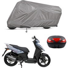 Teksin Kymco Agility City 200 I Arka Çanta Uyumlu Motosiklet Brandası Motor Brandası (A+ Kalite)