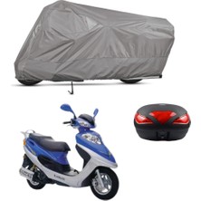 Teksin Kanuni Trex 150 Arka Çanta Uyumlu Motosiklet Brandası Motor Brandası (A+ Kalite)